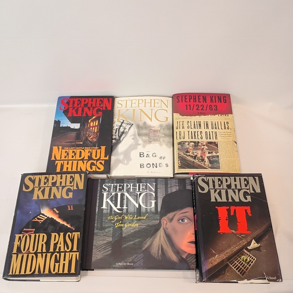 Lot of 6 Stephen King Hardcover Books including Pop-up Book - Very Good